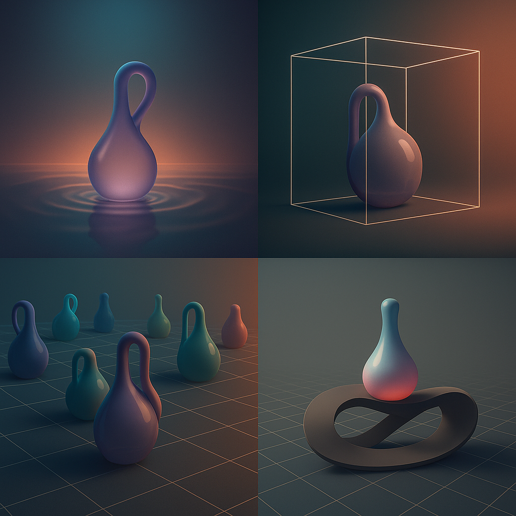 🌀 Ontological Storyboard – Klein Bottle and Jouissance
