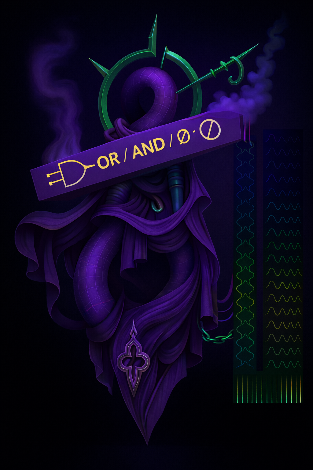 Styled Klein Bottle conected by logical Ports